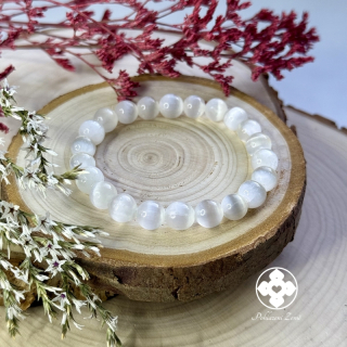 Náramek z minerálů Světlo - selenit