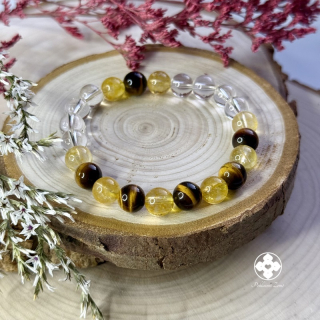 Náramek z minerálů Lepší nálada - křišťál, citrín