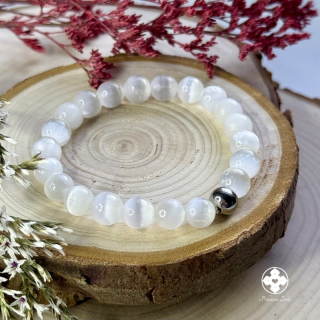 Náramek z minerálu Selenit