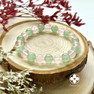 Náramek z minerálů Laskavost - růženín, avanturín